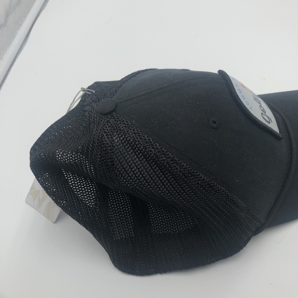 NWT Tommy Bahama Golf Cap Snap Back Adjustable Black Vented Golfing Front Patch - Picture 10 of 16